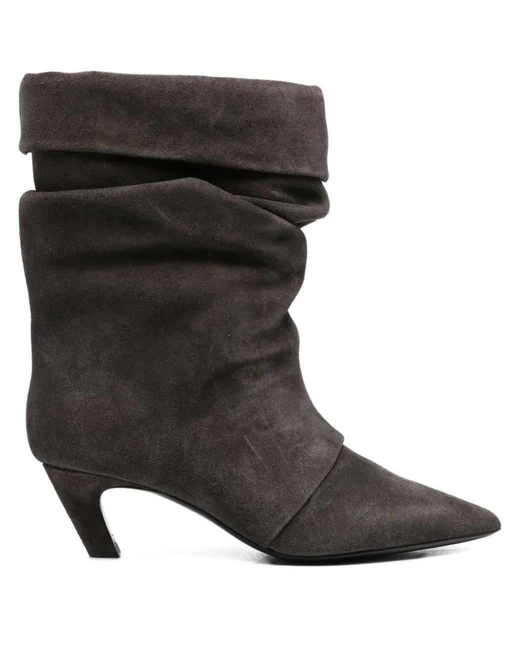 Ash Black Spitze Stiefel Mit Lockerem Schnitt 50Mm