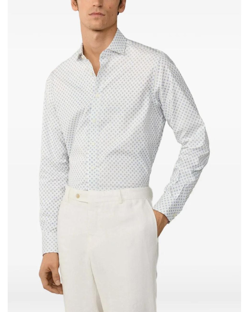 Hackett Hemd Mit Blumenmuster in Gray für Herren