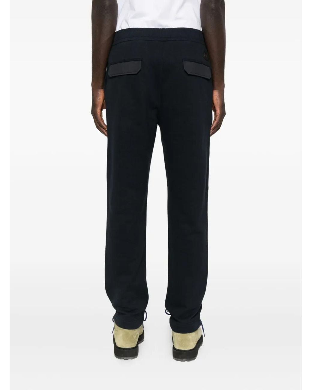 Moncler Blue Elasticated-Waistband Track Pants for men