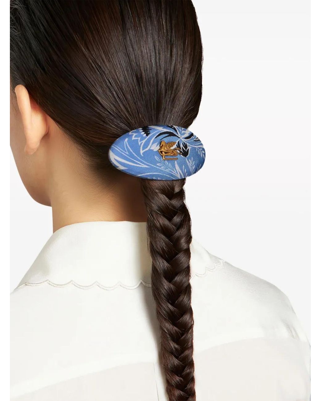 【Etro】Floral Paisley Silk Hair Clip ETRO - Paisley Silk Hair Clip Etro