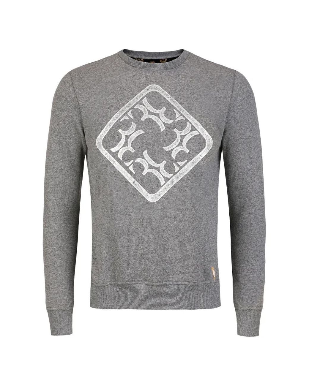 Billionaire Gray Roger Logo-Print Sweatshirt for men