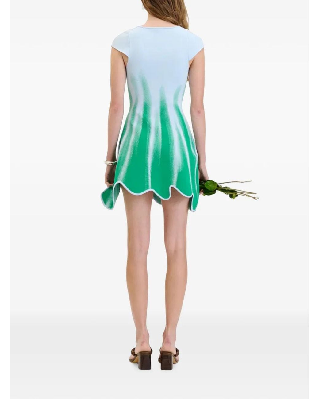 Ph5 Blue Tina Wavy-Hem A-Line Mini Dress