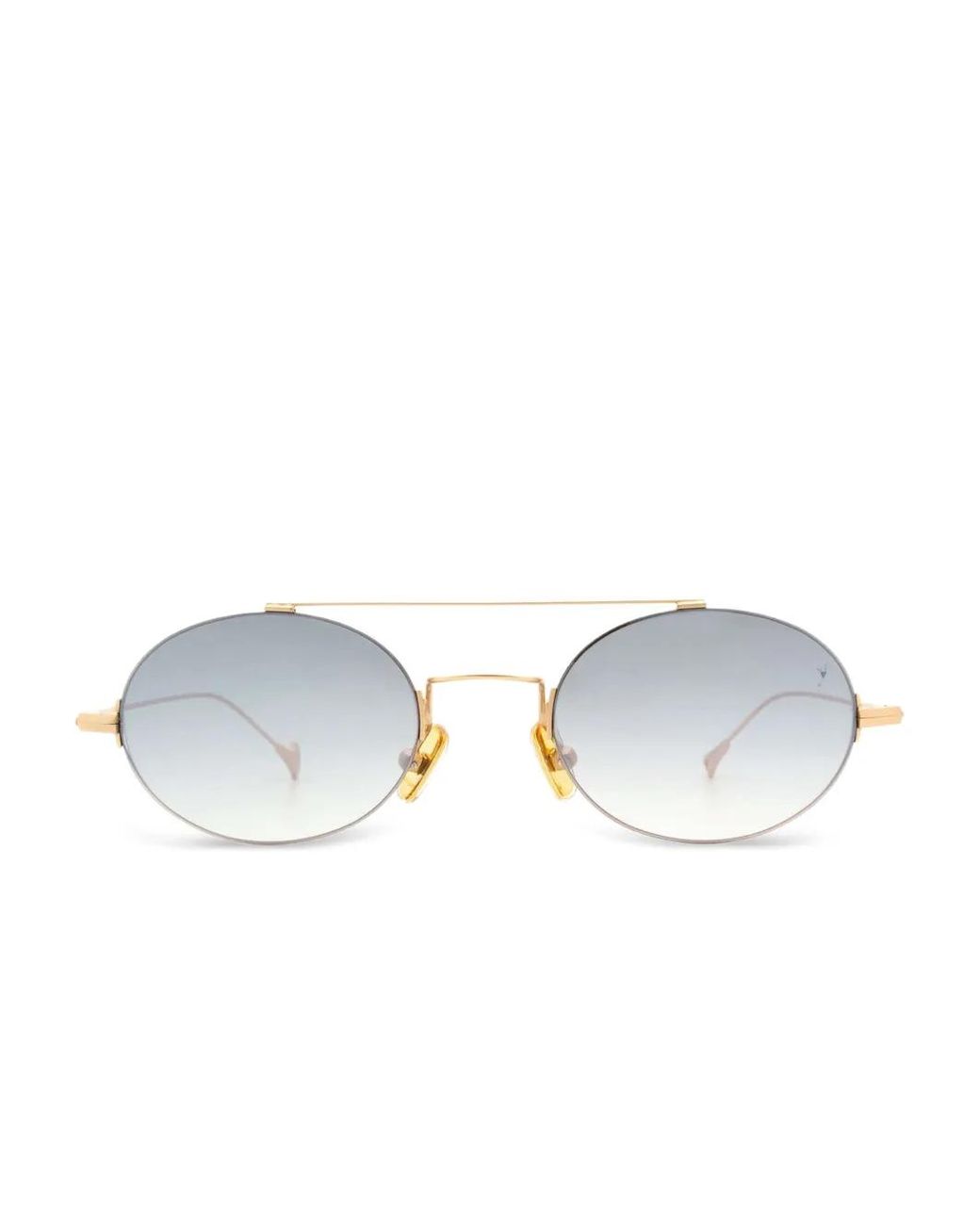 Eyepetizer Metallic Oval-Framed Sunglasses