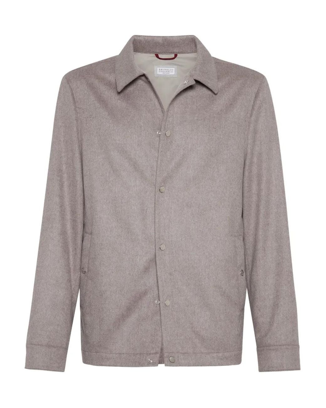 Brunello Cucinelli Kasjmier Jack in het Gray voor heren