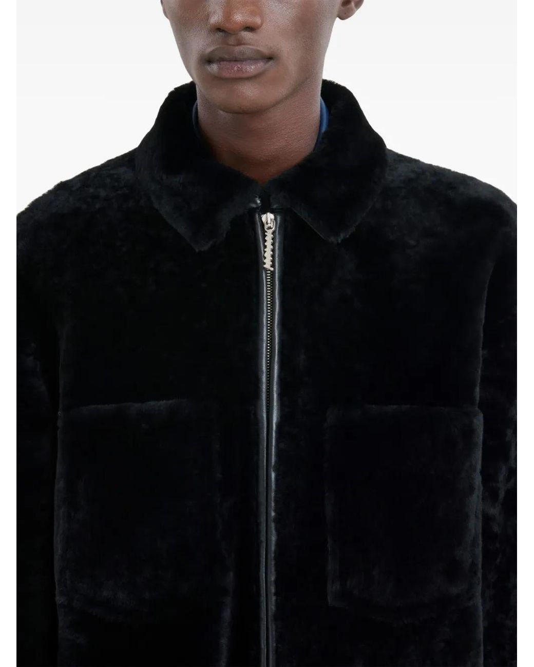 Marni Blue Zip-Up Jacket for men