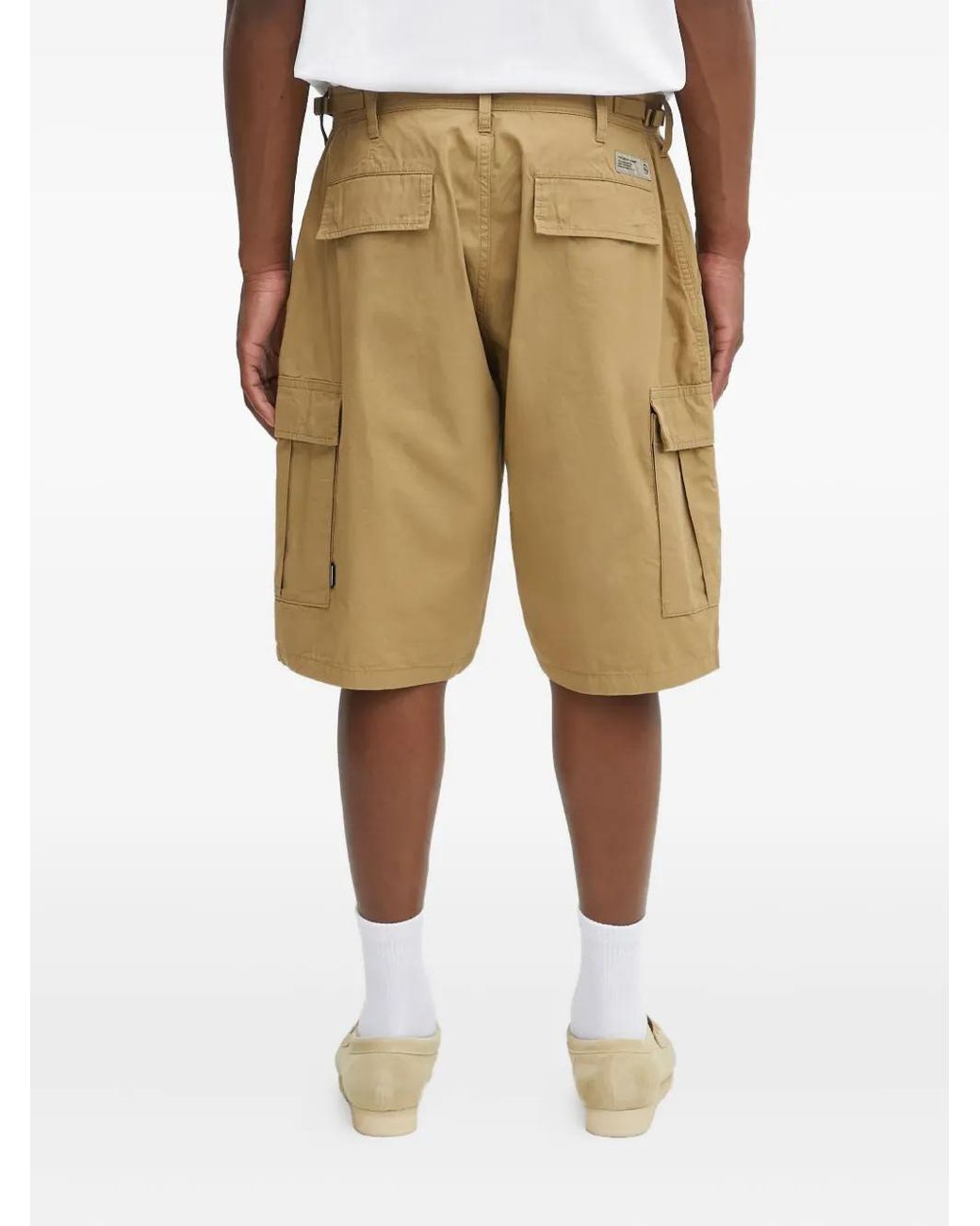 Neighborhood Natural Cargo-Pocket Cotton Shorts for men