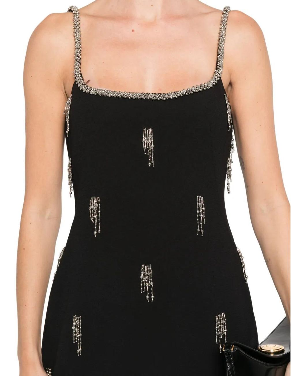 Jonathan Simkhai Black Amy Embellished Mini Dress
