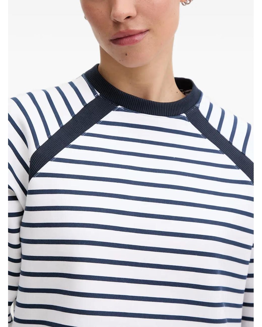 Helly Hansen Blue Capri Horizontal-Stripe Sweater