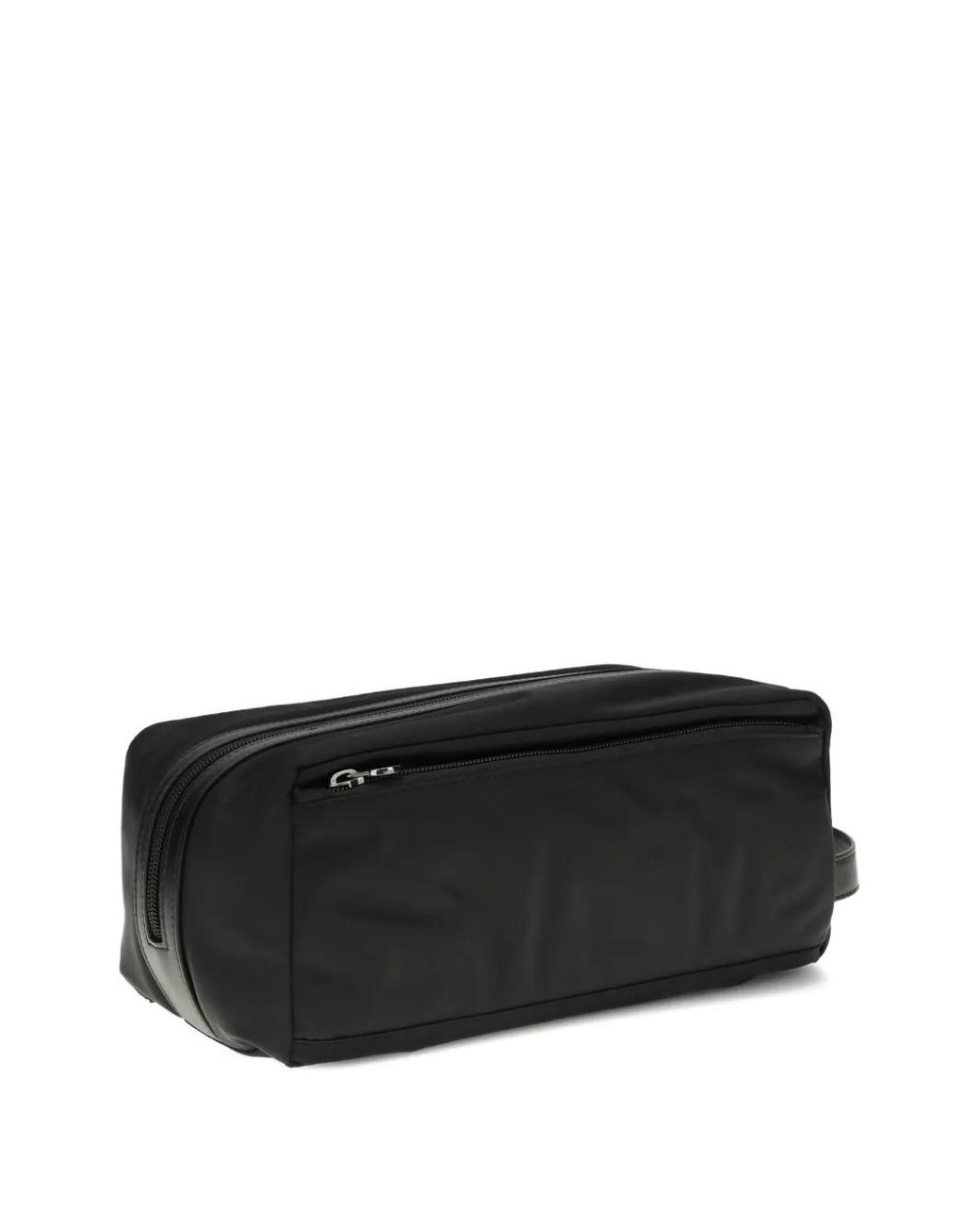 Kiton Black Zip-Fastening Wash Bag for men