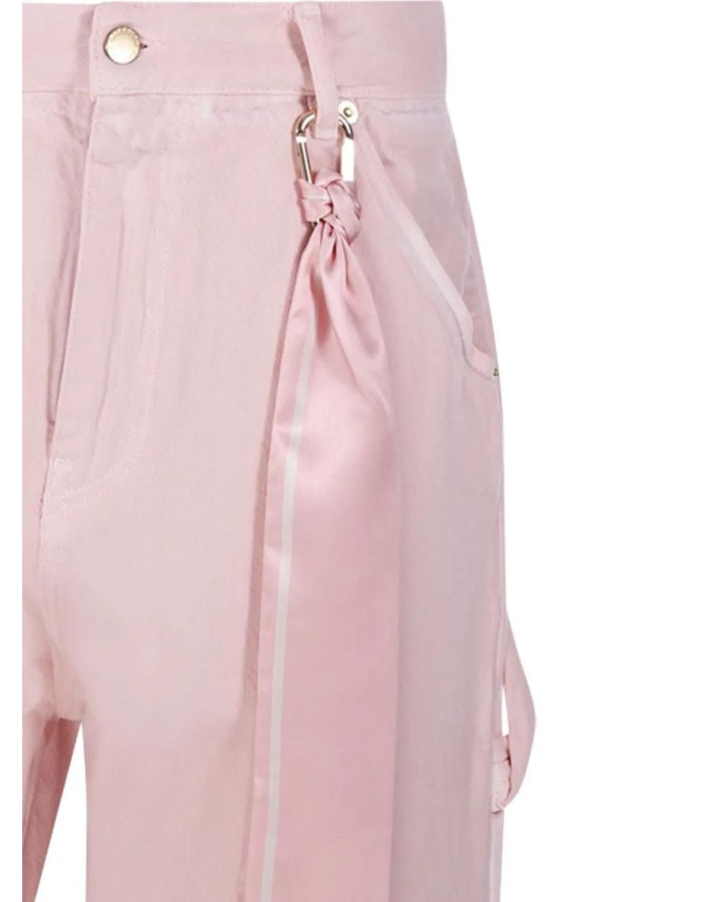 DARKPARK Pink Scarf-Detail Jeans
