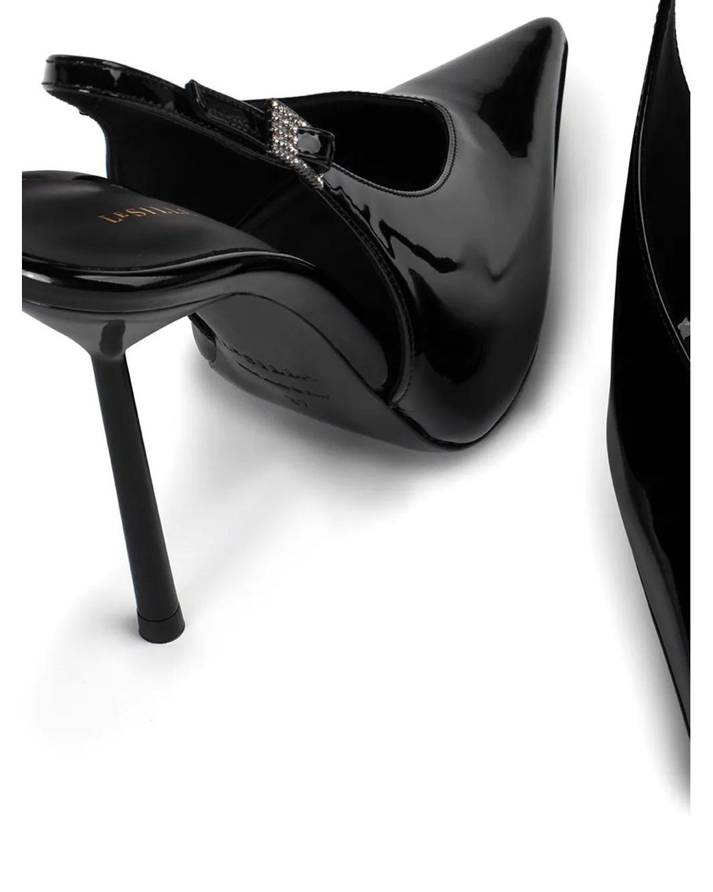 Le Silla Black 120Mm Clivage Pumps