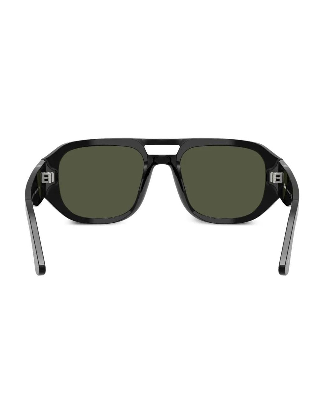 Persol Green Rectangle-Frame Sunglasses