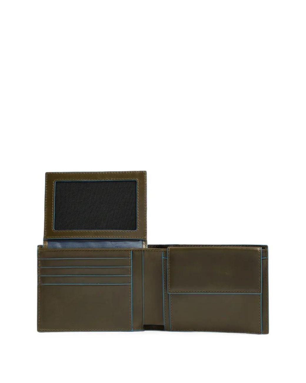 Piquadro Brown Flip-Up Id-Window Wallet for men