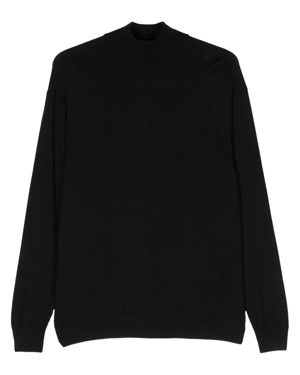 D4.0 Wollen Sweater in het Black voor heren