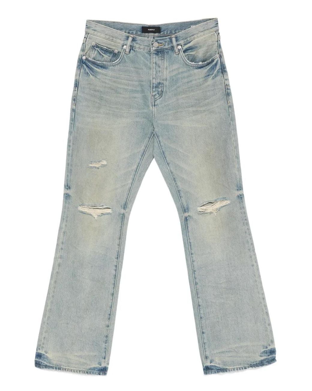 Purple Brand Blue P026 Dirty Fade Down Pants for men