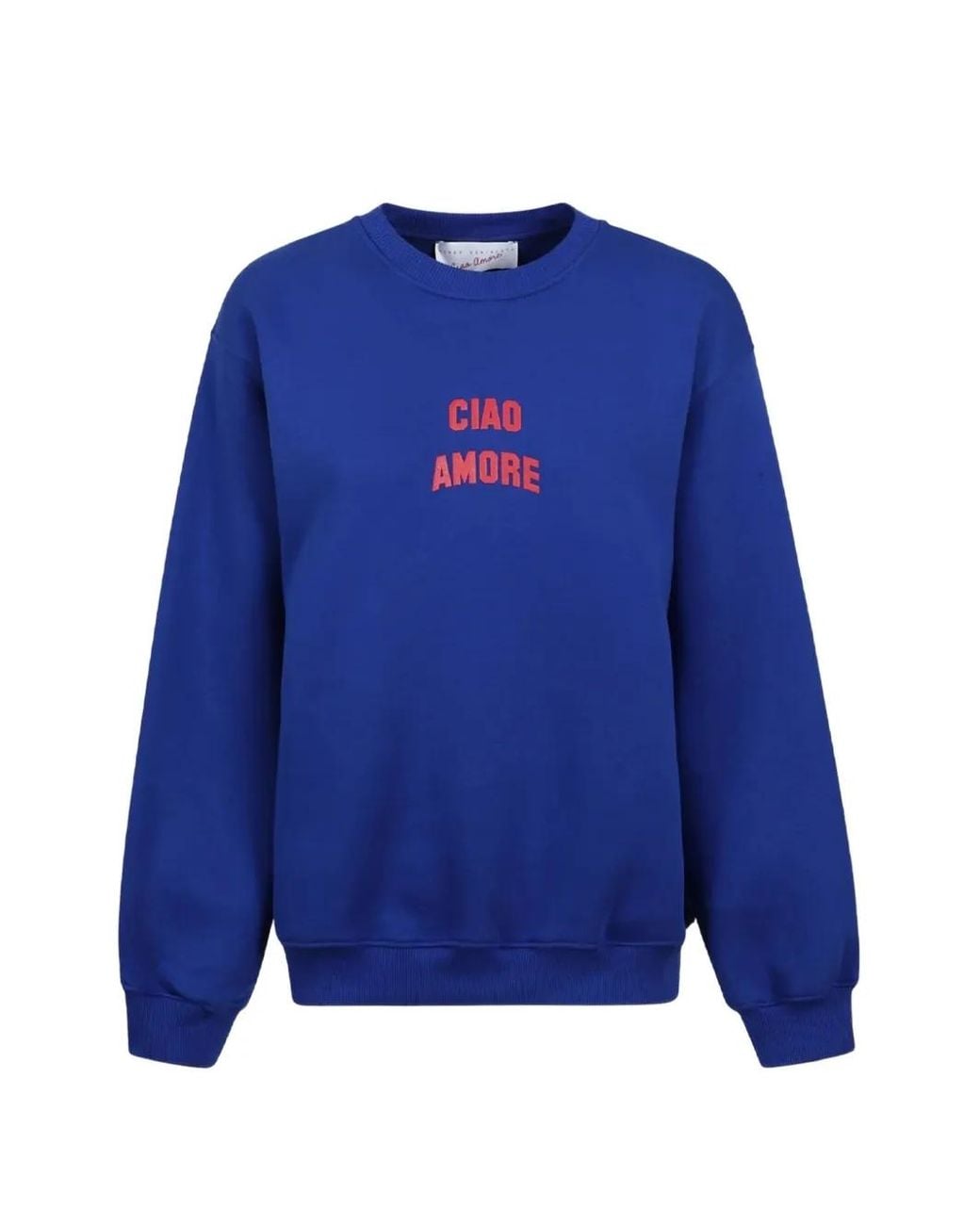 Giada Benincasa Blue Ciao Amore Crew-Neck Sweatshirt