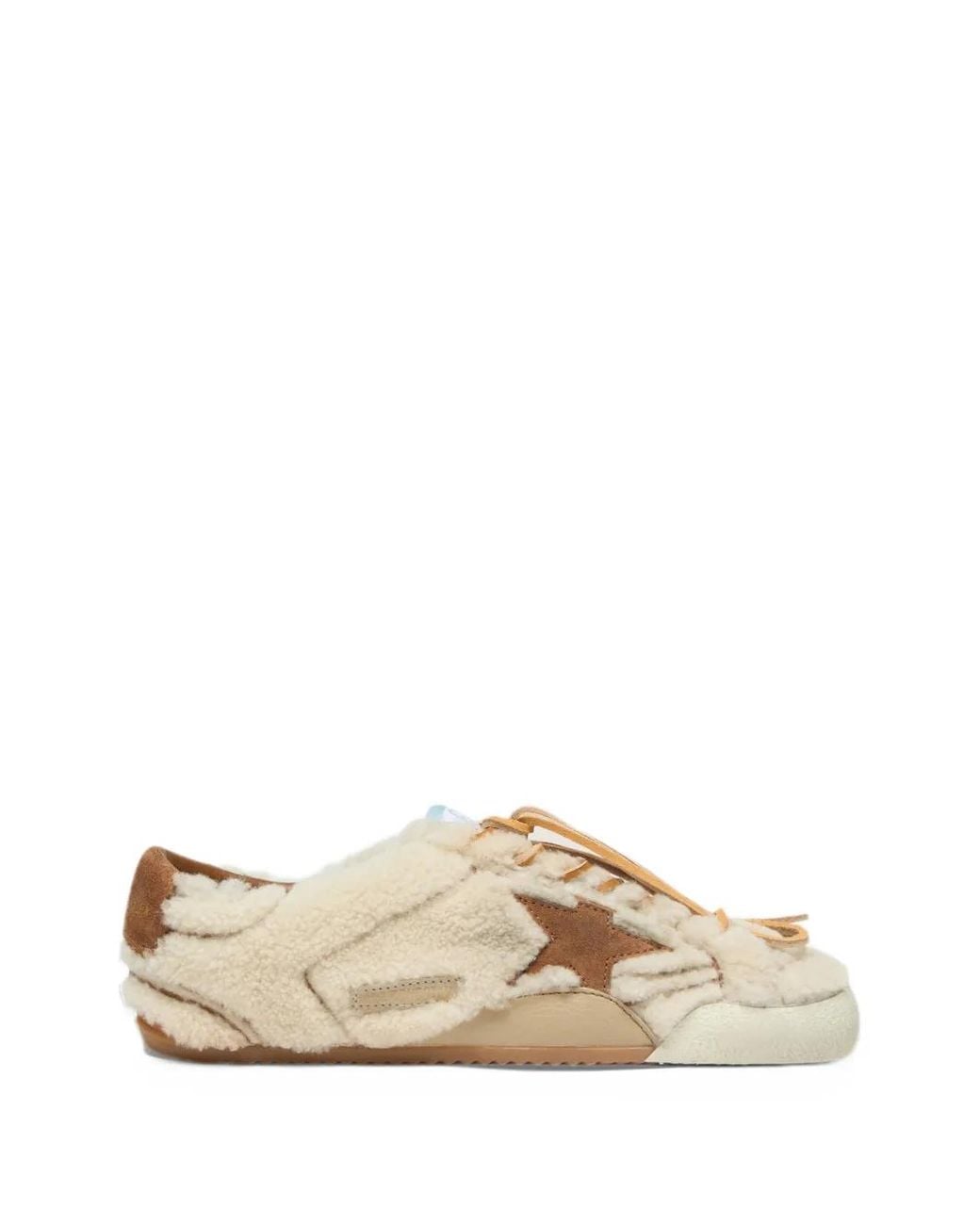 Golden Goose Deluxe Brand Natural True-Star Shearling Sneakers