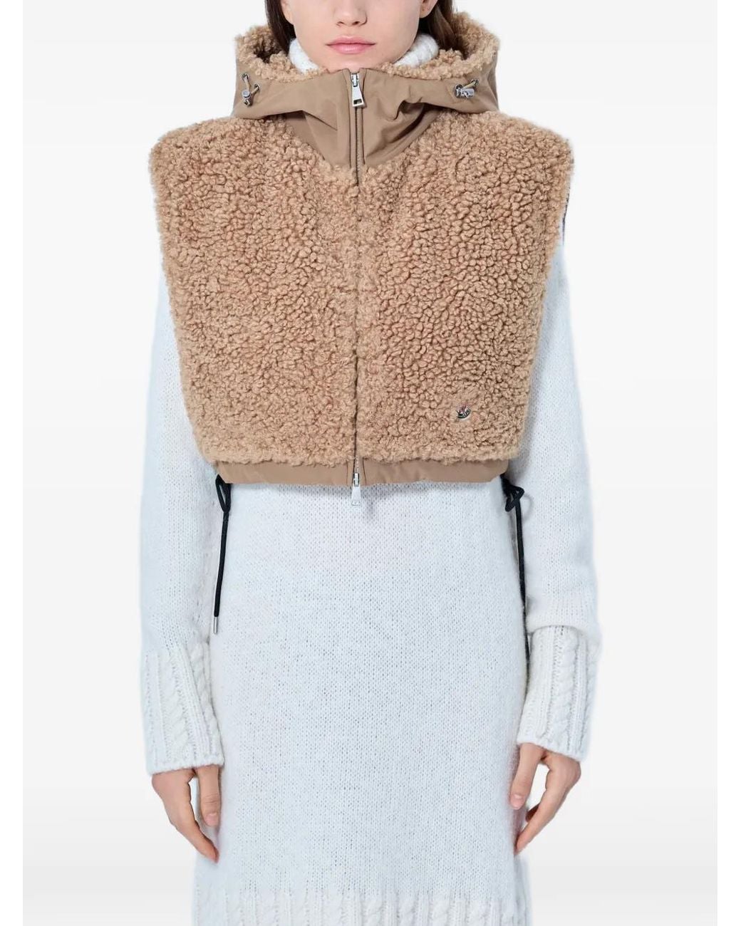 Veste Texturée À Capuche Moncler en coloris Blue