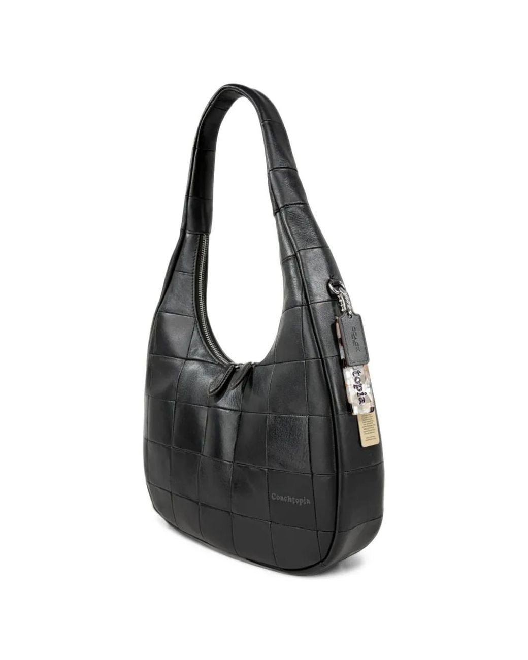 COACH Black Alter Ego Patchwork Shoulder Bag