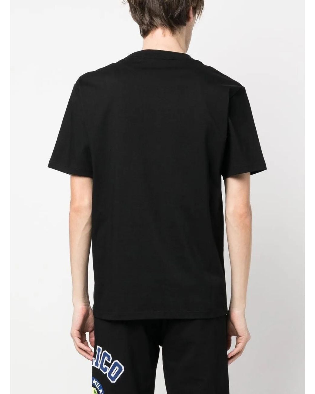 Gcds Black T-shirt With Graphic Print for men