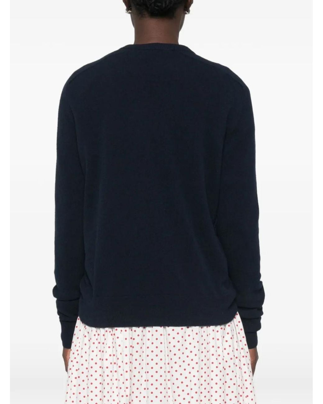 N°21 Blue Crystal-Embellished Raglan-Sleeve Sweater