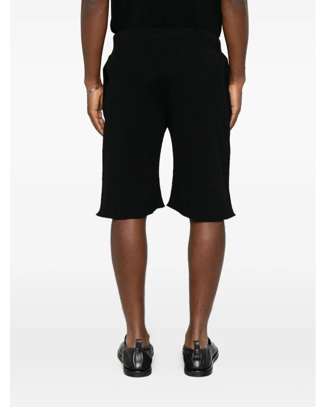 Homme Plissé Issey Miyake Black Pocket Pleated Shorts for men