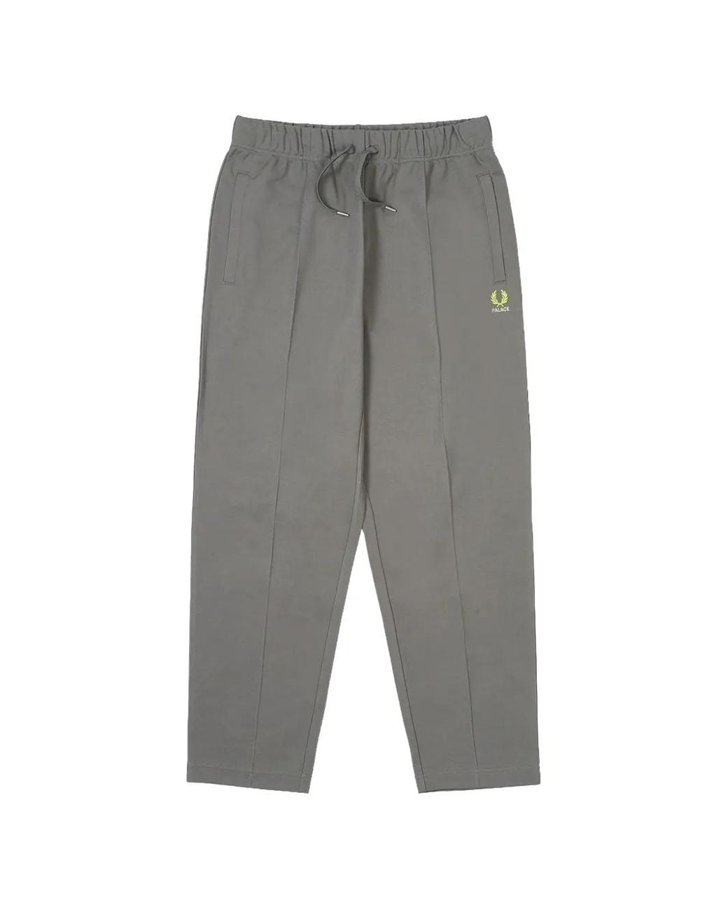 Palace Gray X Fred Perry Logo-Embroidered Track Pants for men