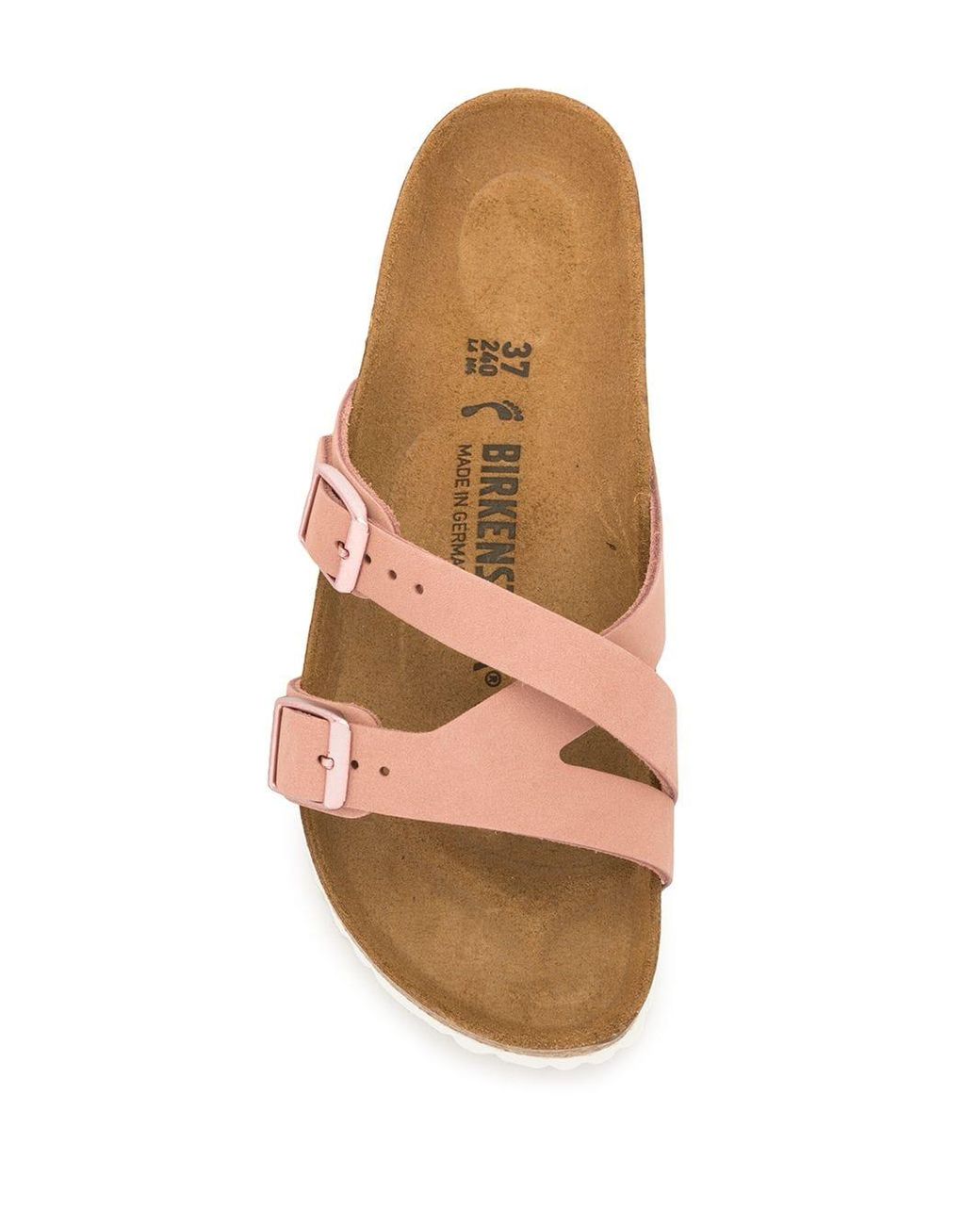 Birkenstock Sandalen Met Gekruiste Band in het Roze | Lyst NL