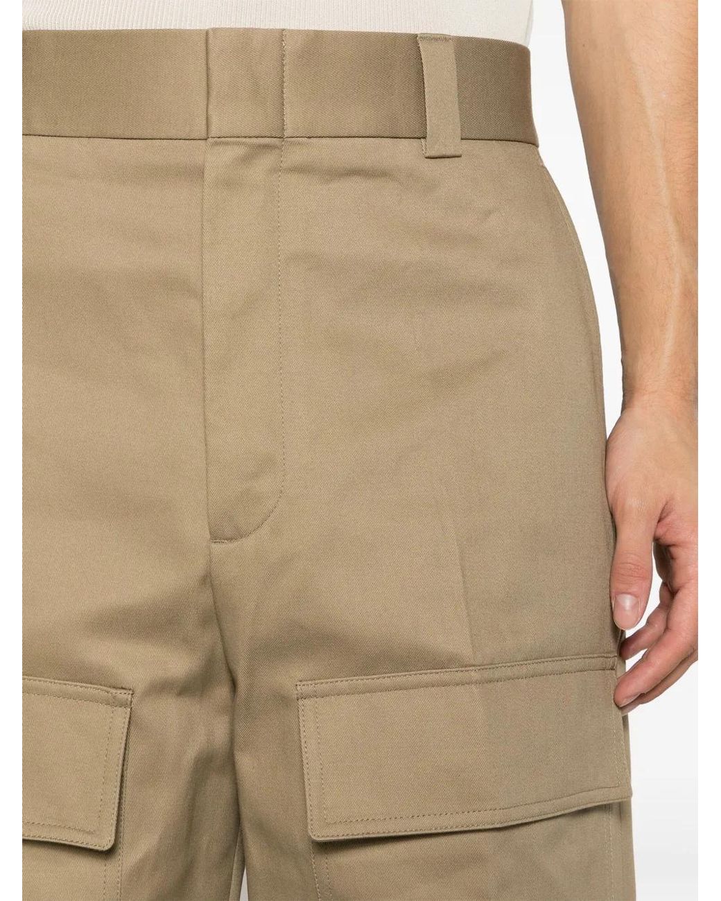 Gucci Katoenen Cargo Broek Met Wijde Pijpen in het Natural voor heren