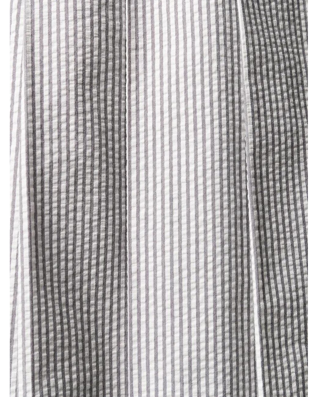 Thom Browne Multicolor Seersucker Backstrap Pleated Skirt for men