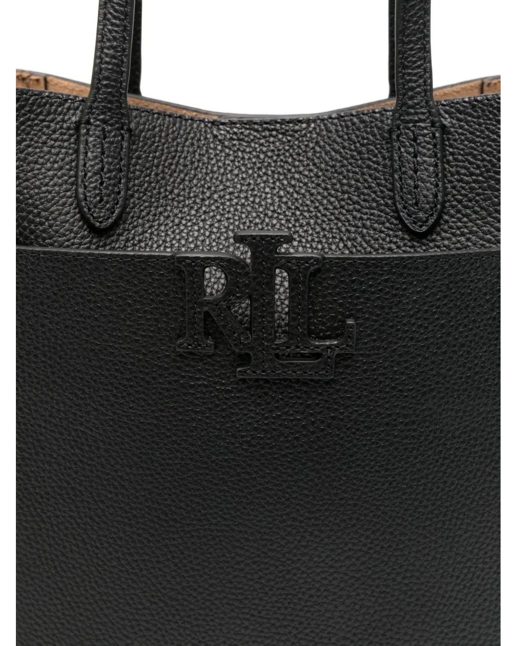 Ralph Lauren Black Small Cameryn Tote Bag