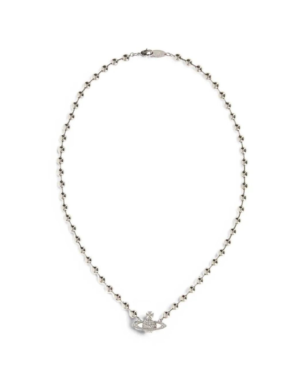 Vivienne Westwood Metallic Thames Mini Bas Relief Necklace