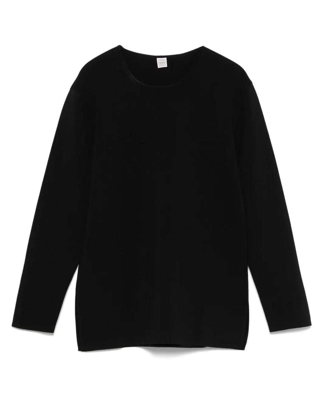 Totême Black Pullover Aus Doppelstrick