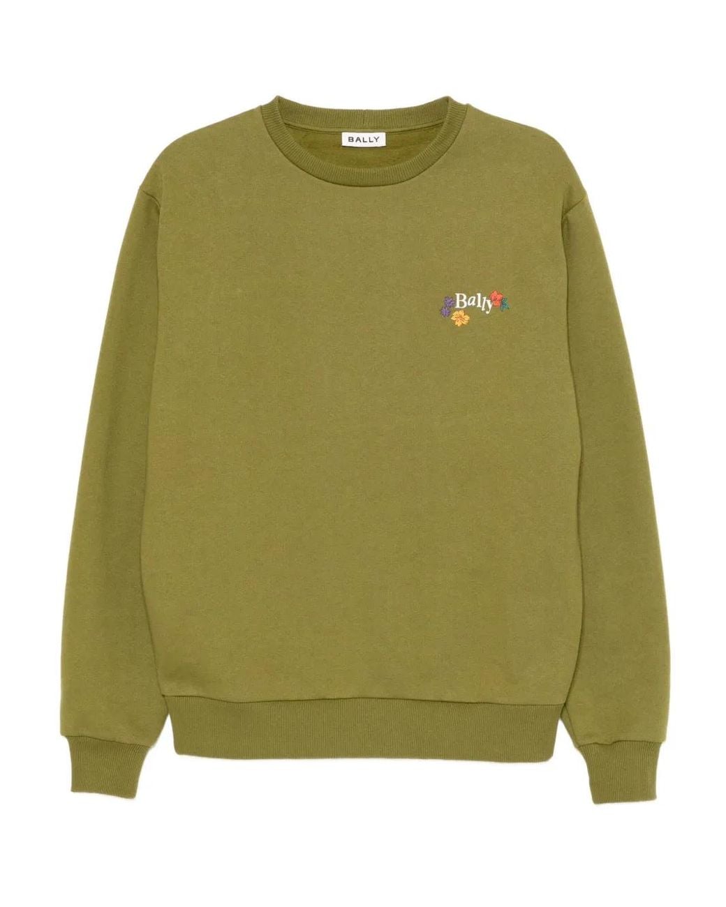 Bally Green Logo Sweatshirt for men