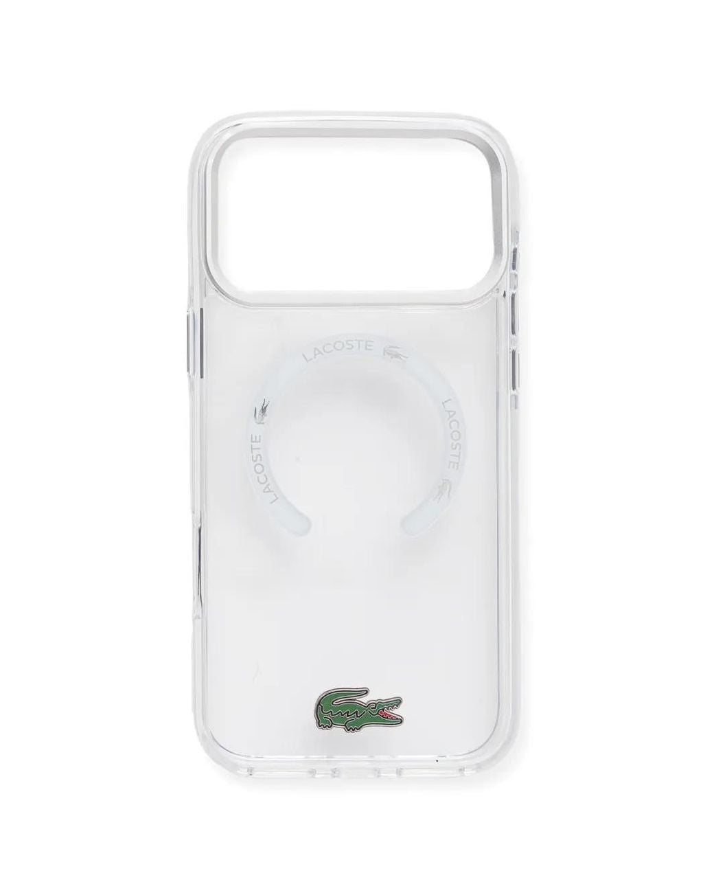 Lacoste White Logo-Plaque Iphone Case