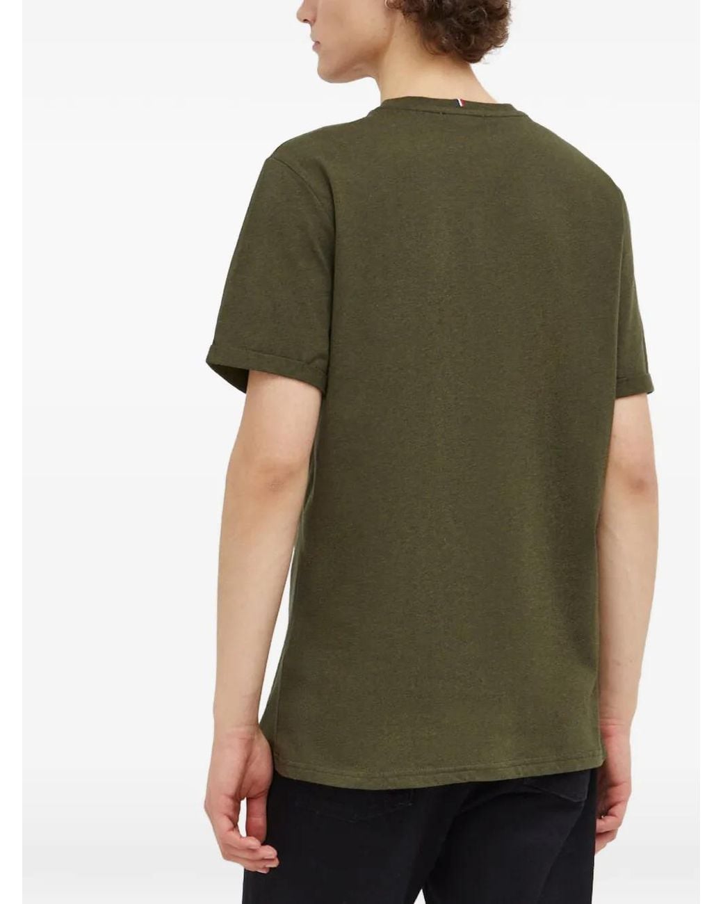 Les Deux Green Logo-Patch T-Shirt for men