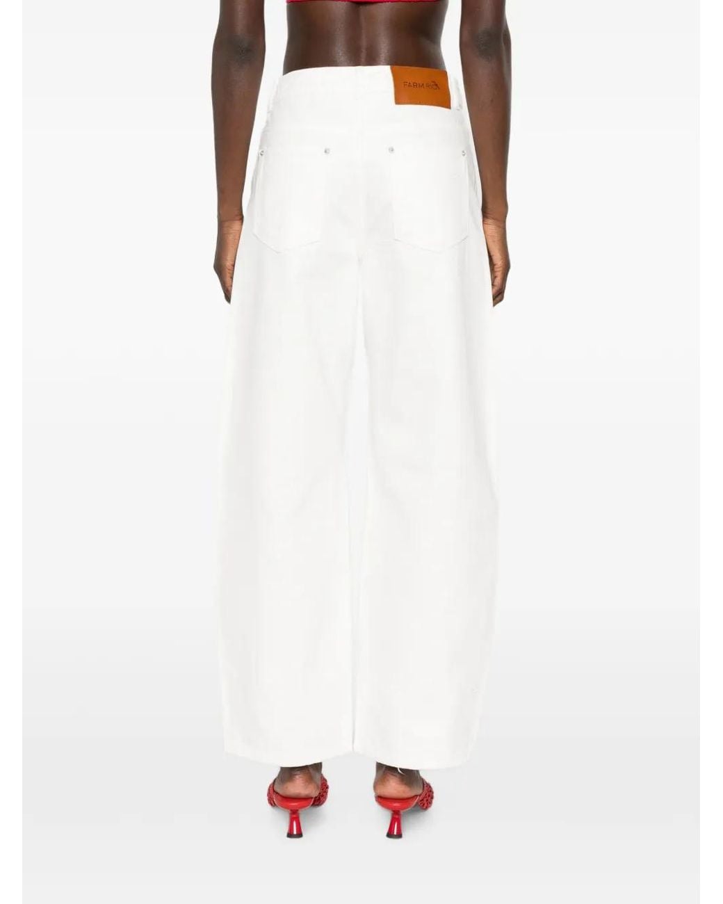 Farm Rio White Richelieu Twill Trousers
