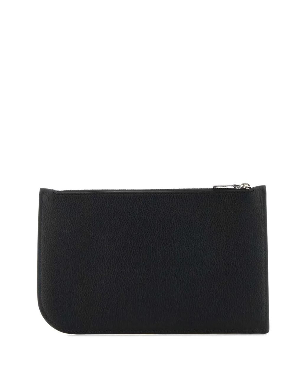 McQueen Black Leather Wallet for men