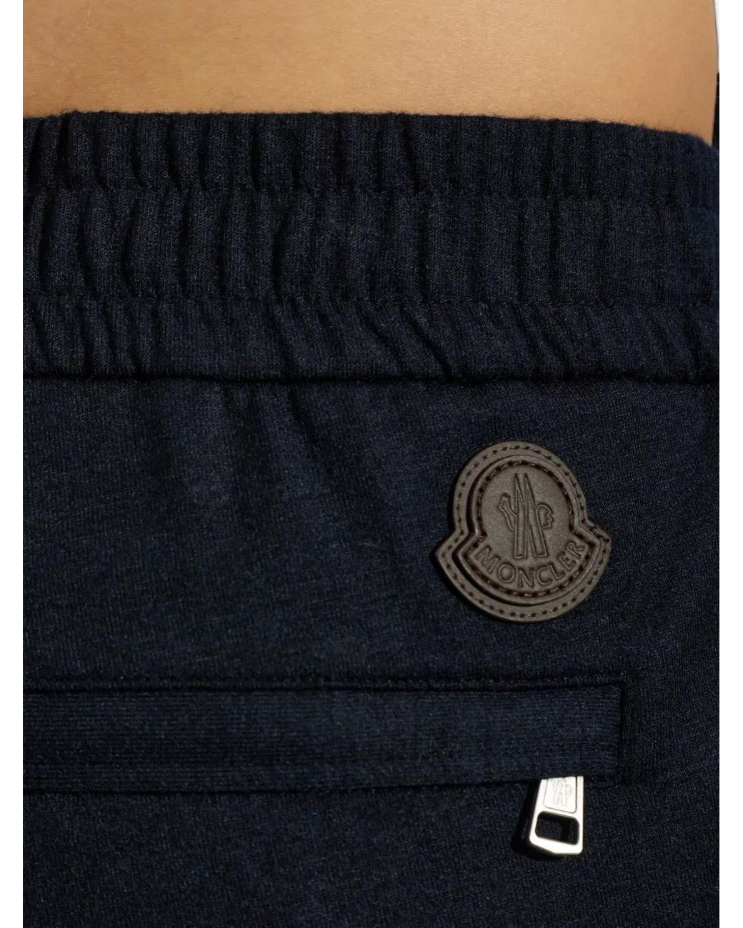 Moncler Blue Straight-Cut Trousers for men
