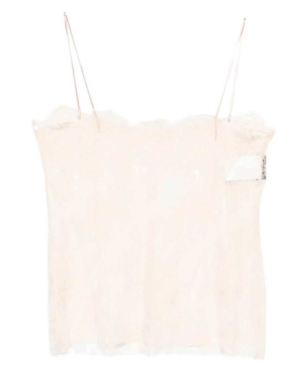 Alberta Ferretti Top Van Kant in het Natural