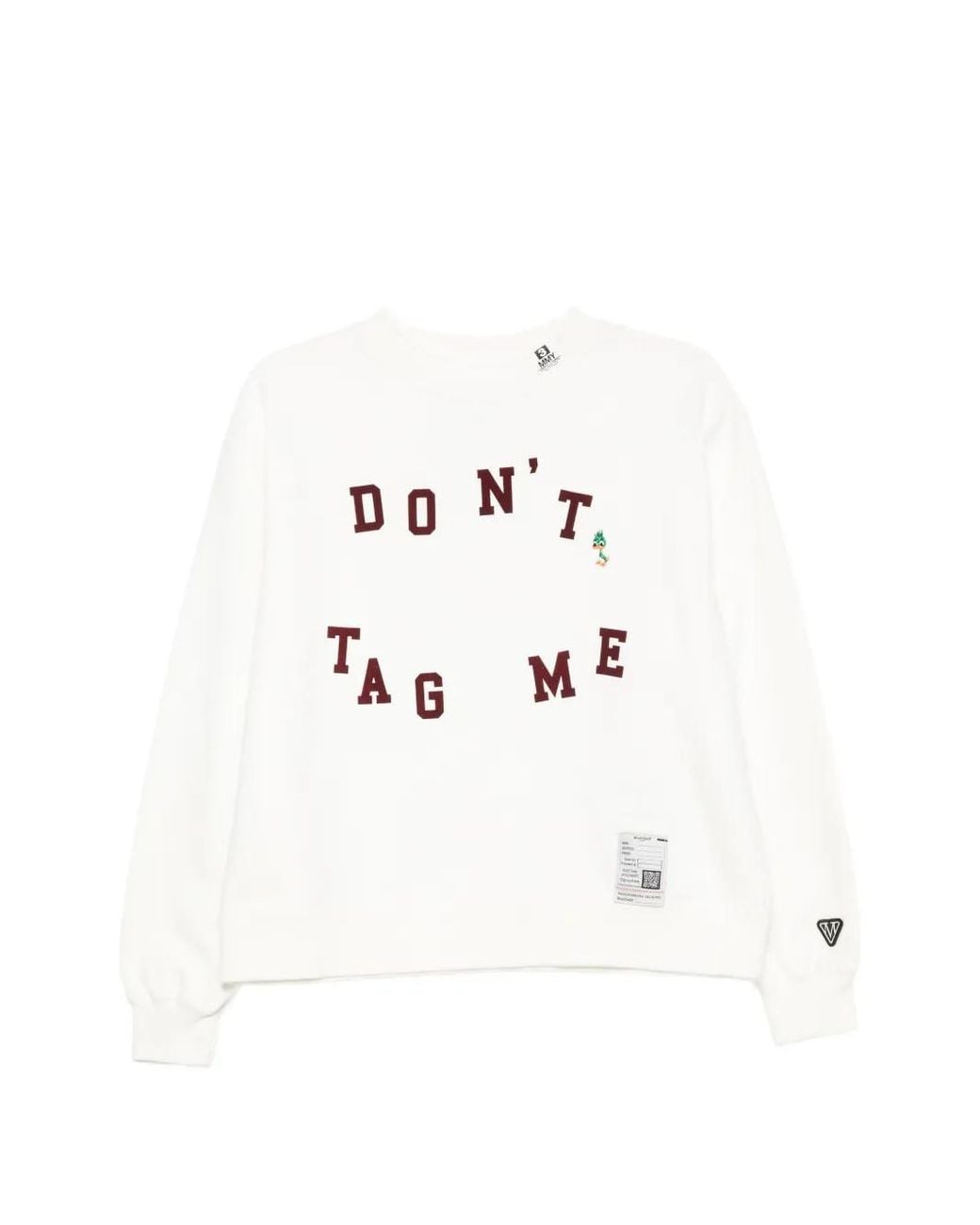 Maison Mihara Yasuhiro White Flocky-Print Sweatshirt