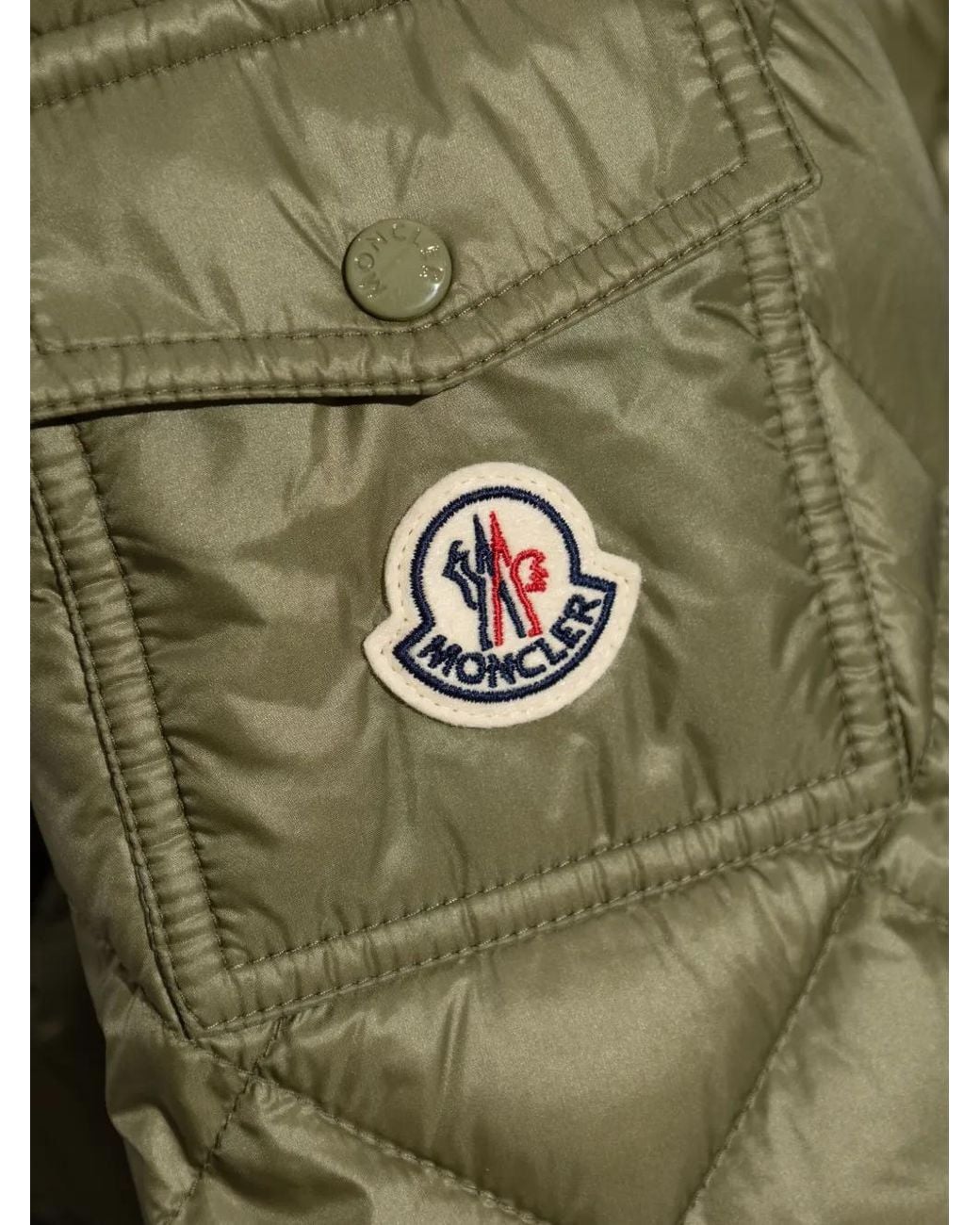 Moncler Green Quilted Puffer Jacket