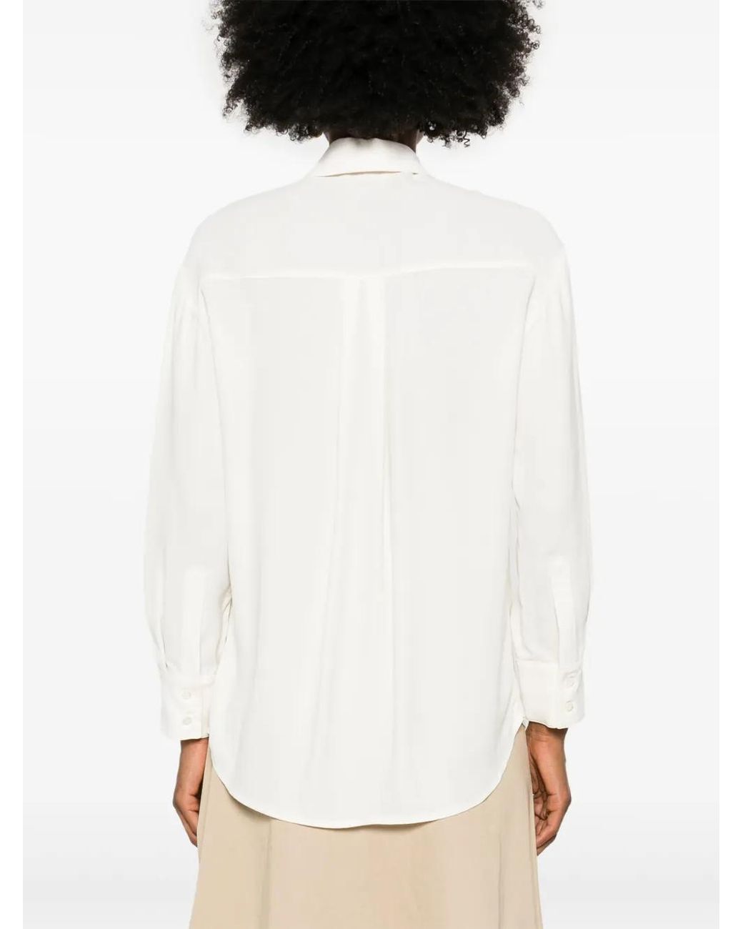 Semicouture White Crepe Shirt