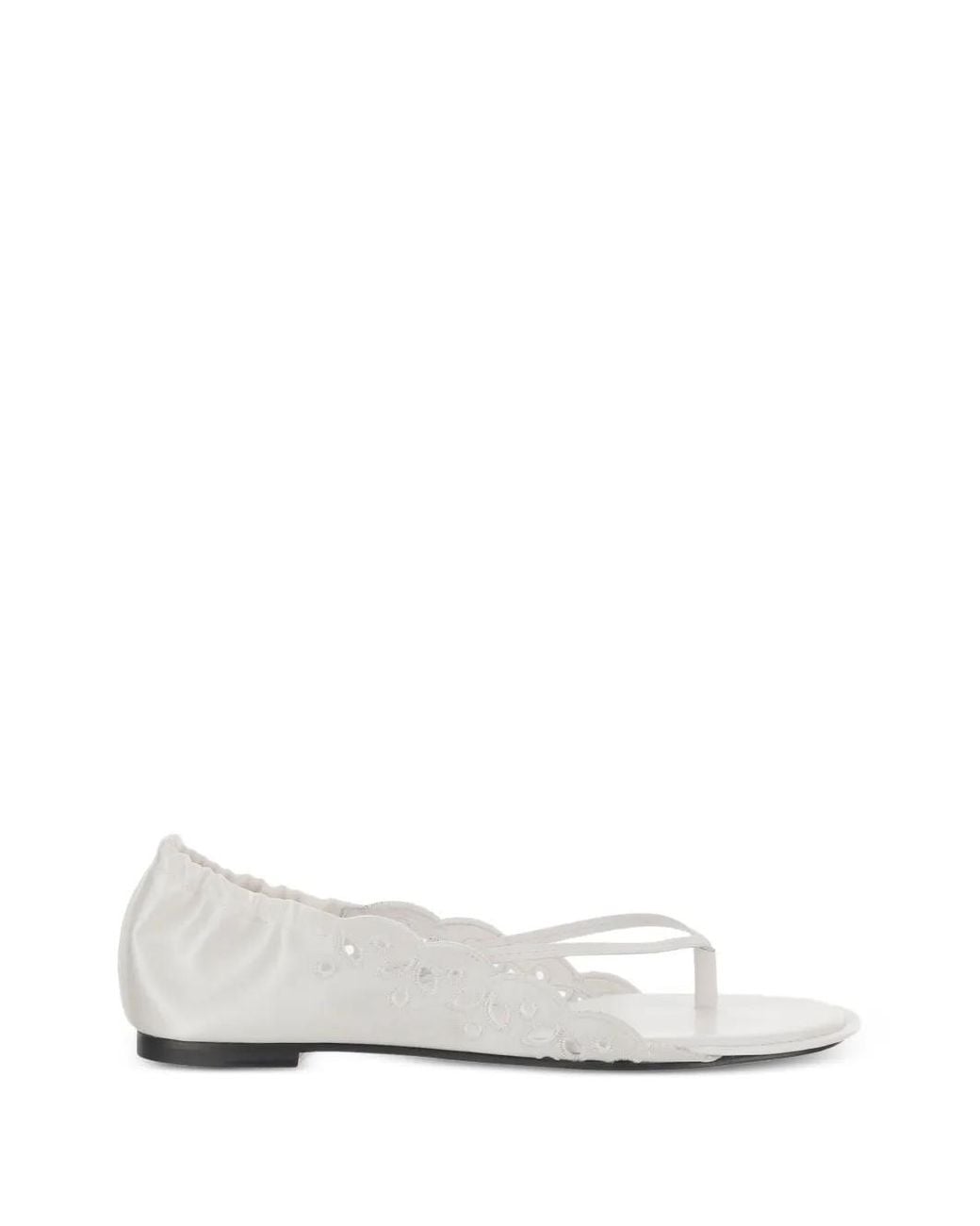 Jacquemus White Les Sandales Nu-Pieds Embroidered Sandals