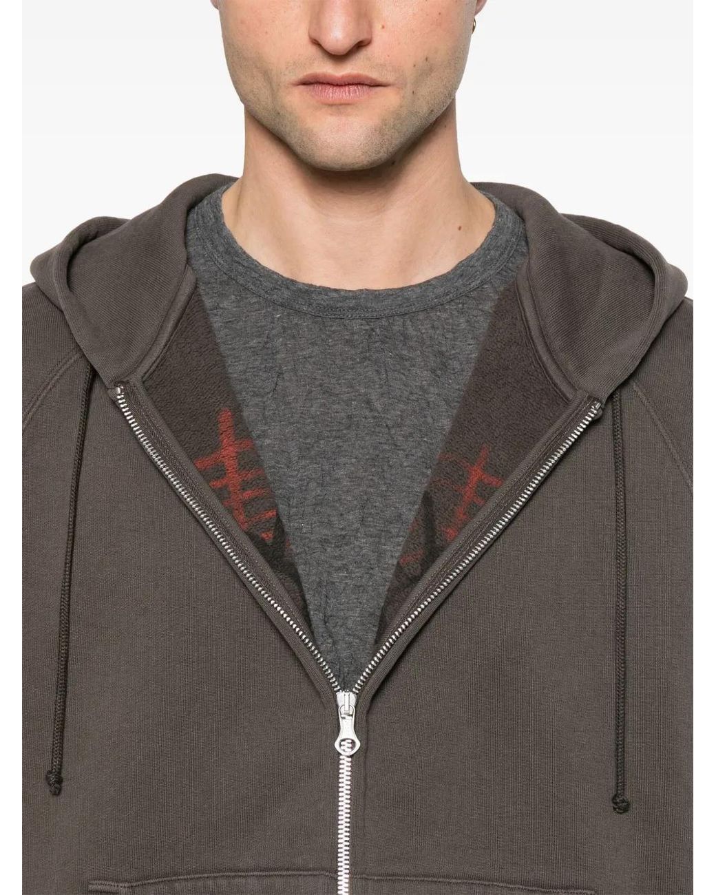 Our Legacy Gray Motor Hood Vest for men