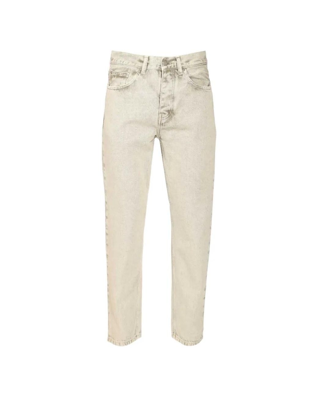 Carhartt Natural Newel Logo-Patch Jeans for men