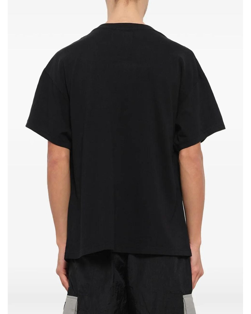 Daniel Patrick Black Rolling Hills Logo-Print T-Shirt for men