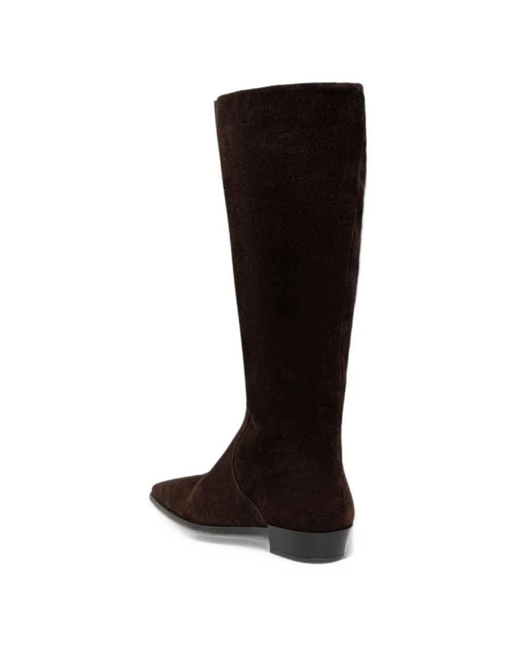 Dune Black Torrie Suede Square-Toe Boots
