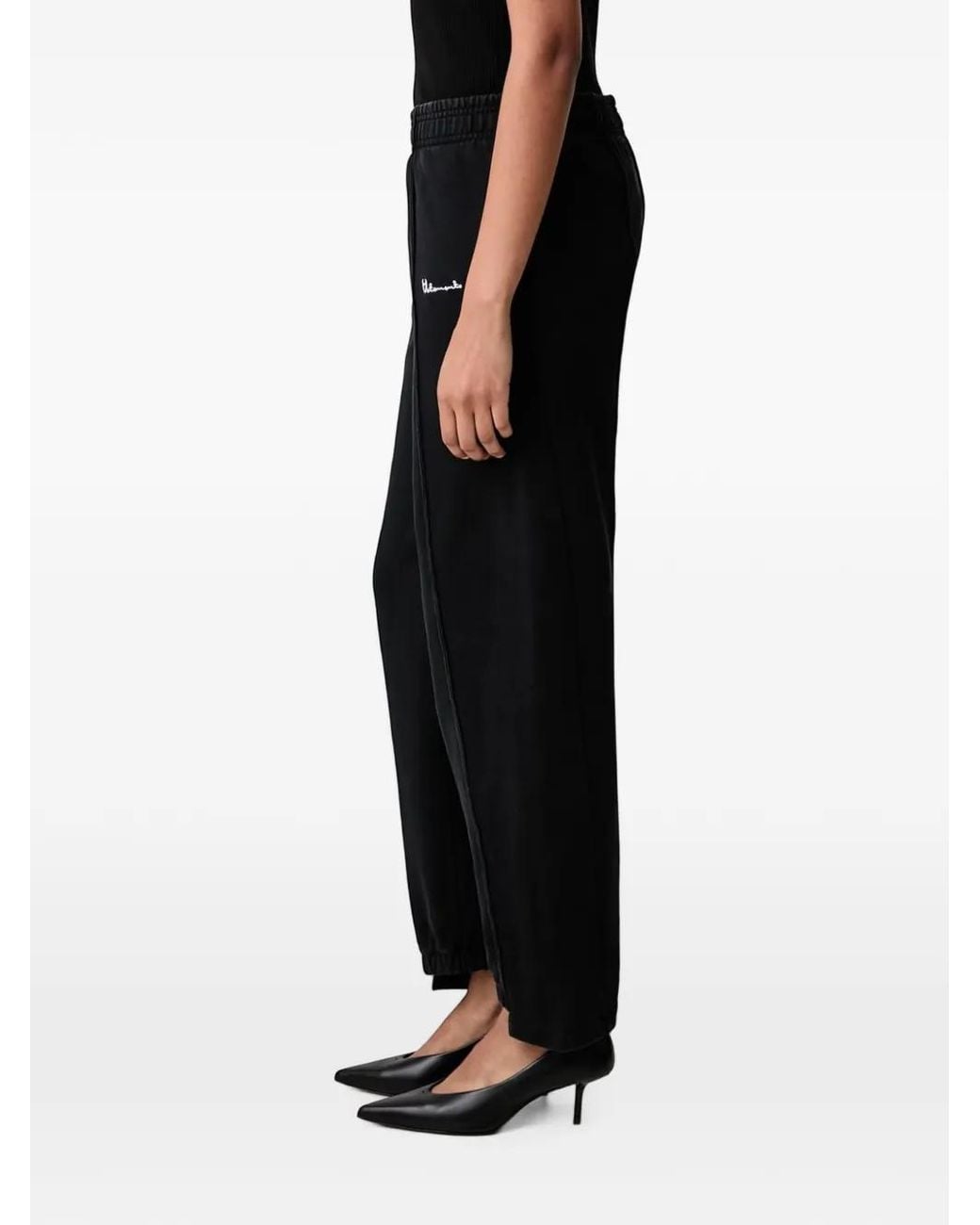 Vetements Black Logo-Embroidered Track Pants