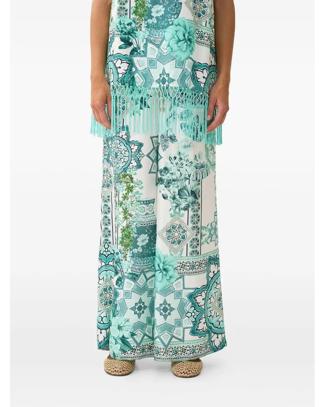 Camilla Blue Drawstring Pants